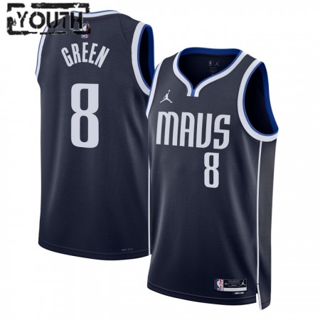 Camiseta Niños NBA Dallas Mavericks Josh Green 8 2022-23 Jordan Statement Edition Navy Swingman
